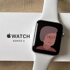 【美品】AppleWatch series3 42mm シルバー BT100%