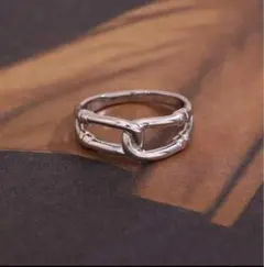 シルバー 925 チェーンリング インディアン メキシカン 指輪　y2k