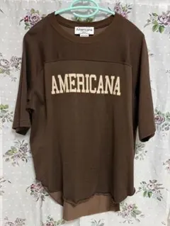 未使用に近い♦︎アメリカーナAmericanaレーヨン入⭐︎Tシャツのサムネイル