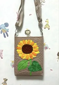 ハワイアンキルト◇ショルダーバッグ◇ひまわり◇ハンドメイド - メルカリ
