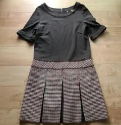 プリーツワンピース ひざ丈ワンピース