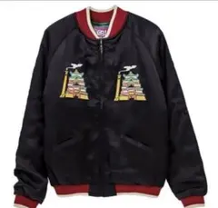 スタジオジブリ ブラックベルベットスカジャンL となりのトトロ　レア 特集 - GBL SOUVENIRJACKET 2023AW | どんぐり共和国そらのうえ店