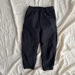 ユニクロ キッズ ストレッチウォームイージージョガーパンツ ブラック 110