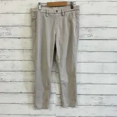 ユニクロ レディース チノパン ベージュ L ストレッチ 大人カジュアル 人気