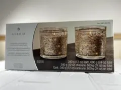 AVARIA◇LED一体型キャンドル◇電池式◇2個◇ジュニパー＆シルバーバーチ◇