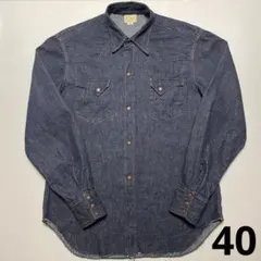 ウエアハウス Lot3038 デニムウエスタンシャツ 40