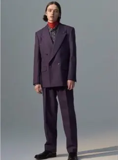 リトルビッグ　セットアップ　ウール　グレー　ダブルブレスト　スーツ　サイズ1 8018001405986_1.jpg?v=