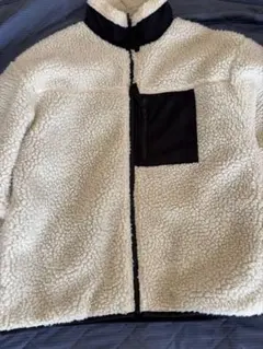 フリースジャケット・ボアジャケット ホワイト・ブラック
