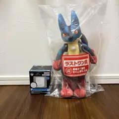 ポケモン　一番くじ　ラストワン賞 メガルカリオ　ぬいぐるみ オマケ付き