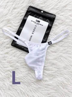 新品 メンズ Lサイズ UM ホワイト ぴったり　もっこり　レース　Tバック