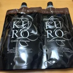 KURO クリームシャンプー ナチュラルブラック 2個セットバランローズ