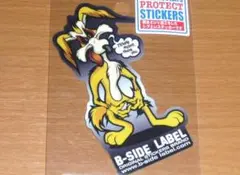 ワイリー・コヨーテ ルーニーチューンズ 黒 ステッカー B-SIDE LABEL