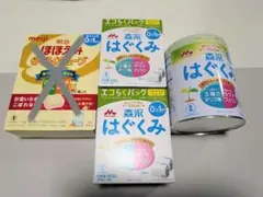 はぐくみエコらくパック詰め替え2箱、はぐくみ800g缶