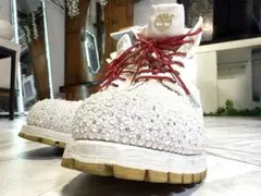 【新品完売モデルTimberland】29cmティンバーランド オフホワイトカラ Timberland - 【超激レア‼️限定完売モデル 新品】 25cm