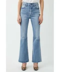 MOUSSY ブーツカットデニム ライトブルー 26