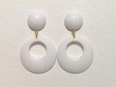 ラウンド×カボション　ホワイト