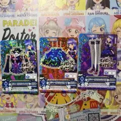アイカツ！　氷上スミレ　オディール スワンコーデ　3枚セット