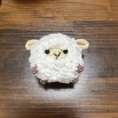 あみぐるみ まんまるひつじちゃん　ハンドメイド