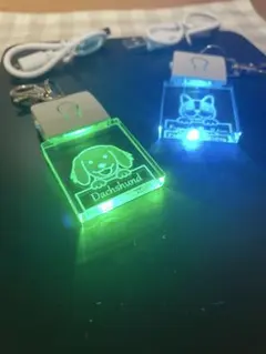 充電式LED お散歩キーホルダー