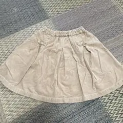 familiar ベージュ プリーツスカート 140