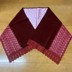 ワインレッド ベルベット⭐︎着物ショール