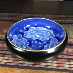 有田焼　富右衛門　色絵金彩　流水絵　葉形皿揃　三客　共布共箱　C7895 有田焼 富右衛門 色絵金彩 流水絵 葉形皿揃 三客 共布共箱 C7895