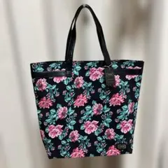 訳あり新品未使用タグ付きFEILER トートバッグ 花柄 ブラックのサムネイル