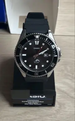 CASIO ダイバーウォッチ ブラック×シルバー MDV-106-1AV