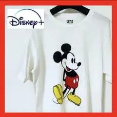 【状態良】ディズニー　ミッキー　M 白　ホワイト　半袖　Tシャツ