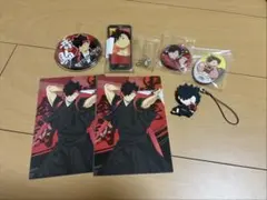 ハイキュー　黒尾鉄朗　缶バッチ　にとたんキーホルダーセット