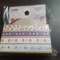 【普通郵便】amifa マスキングテープ ストロベリーガーデン 15mm*6m