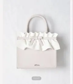 JILTU petit frill tote bag white pink L - メルカリ