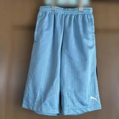 早い者勝ち！PUMA ストライプ ハーフパンツ ライトブルー