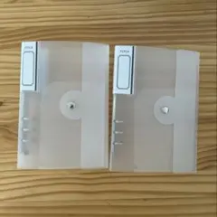 【〔最安値〕セリア 6穴 6リング バインダー フロスト 2セットまとめ売り】