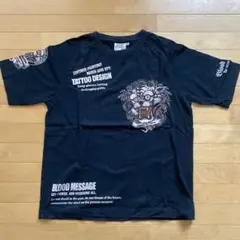 BLOOD MESSAGEタトゥーデザイン ブラック Tシャツ 42