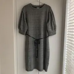 H&M グレンチェック柄 ワンピース
