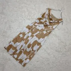 MU オリゾンティ　ノースリーブ　ワンピース　マーブル柄　サイズ36