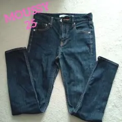 【美品】マウジー スキニーデニムパンツ ストレッチ デニムブルー サイズ25