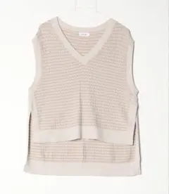LEPSIM ニットベスト FREE