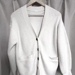 カーディガン 白