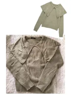 襟付きニット★ZARAお好きな方に！！　ニット　セーター　トップス