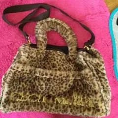セシルマクビー☆ヒョウ柄☆2wayボアバック