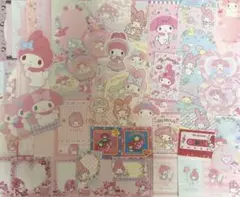 マイメロ　メモ帳　おすそわけ　ダイカット　平成レトロ　平成女児　レターセット