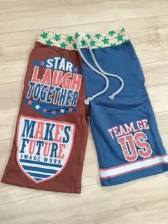 シルミオーネ 120 ハーフパンツ 半ズボン アメカジ 星柄 クレイジーカラー