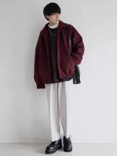 ETELIO ブルゾン ワインレッド Mのサムネイル