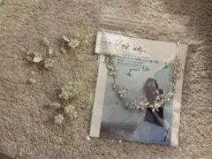 アネモネ　ヘッドドレス　結婚式　前撮り