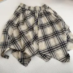 チェック柄のスカートウエスト69〜77