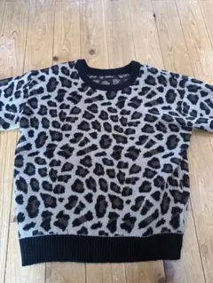 ヒョウ柄 GET OVER 長袖ニット
