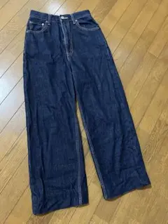 最終値下Azul by Moussyアズールバイマウジーブルーデニムワイドパンツ