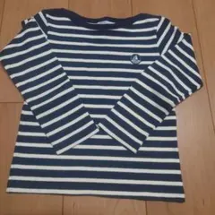 プチバトー 長袖カットソー ネイビー